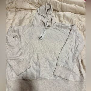 Cream/gray medium Under Armour Hoodie- with front pocket and hood